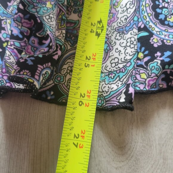 Vintage Susan Lawrence Paisley Print Stretch Skirt Womens Large - Picture 6 of 6